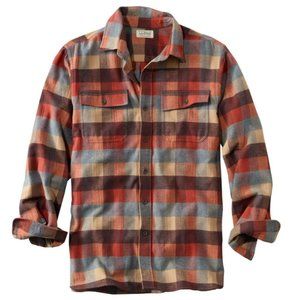 LL Bean, Men's Chamois Flannel Shirt, Traditional Fit, Plaid, 2XL Tall